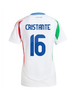 Italien Bryan Cristante #16 Replika Borta Kläder Dam EM 2024 Kortärmad